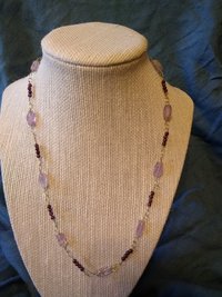 Ancient Imperial Roman Amethyst and Garnet Necklace Byzantine Style