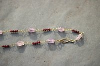 Ancient Imperial Roman Amethyst and Garnet Necklace Byzantine Style