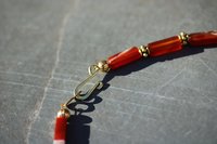 Carnelian and Brass Necklace Inspired by Ancient Egypt Greece Rome for Personal Adornment Historical Interpretation SCA LARP