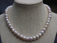 9-12mm Freshwater Pearl Necklace For Living History or Modern Wear Ancient Roman, Renaissance, Victorian, SCA, LARP, 1950s, Medieval, Femme