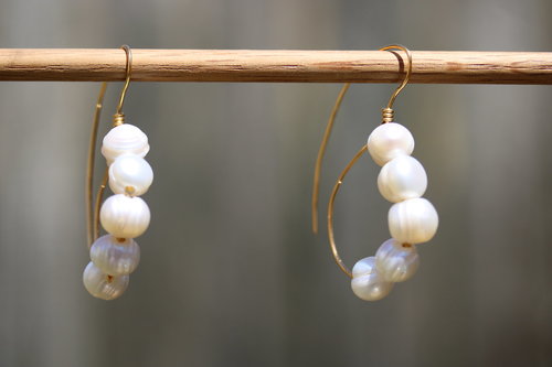 Reproduction Pearl Earrings from Imperial Roman Times