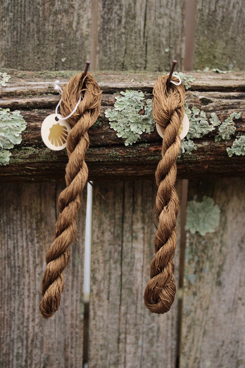 Medium Brown Silk Plant Dyed Embroidery Thread
