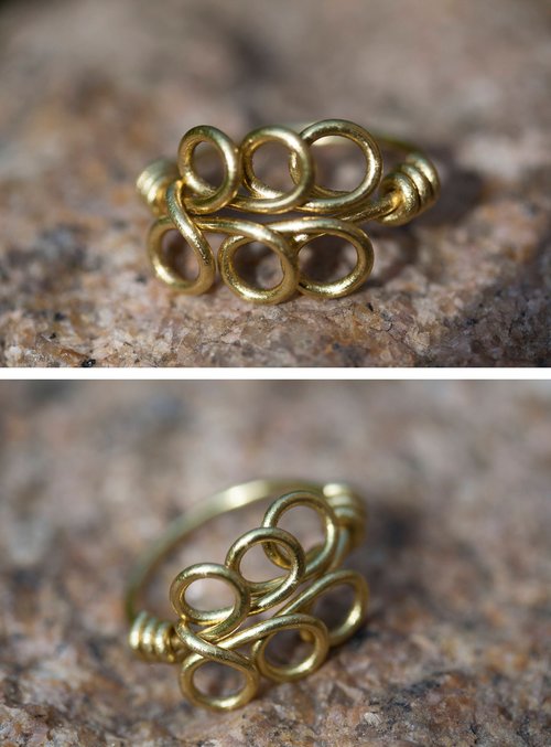 CLEARANCE Six-Loop Twisted Wire Historical Reproduction Finger Rings: Roman Romano-British Anglo-Saxon Viking Age