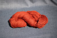 Brick Red Naturally Dyed Worsted Weight Wool Yarn - Dyed with Madder Root, an Ancient, Light-fast, Wash-fast Dye