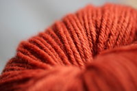 Brick Red Naturally Dyed Worsted Weight Wool Yarn - Dyed with Madder Root, an Ancient, Light-fast, Wash-fast Dye
