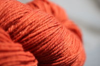 Brick Red Naturally Dyed Worsted Weight Wool Yarn - Dyed with Madder Root, an Ancient, Light-fast, Wash-fast Dye