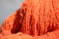 Madder Red Handspun Wool Naturally Dyed Crimpy Singles Yarn