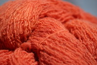 Madder Red Handspun Wool Naturally Dyed Crimpy Singles Yarn
