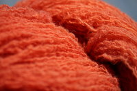 Madder Red Handspun Wool Naturally Dyed Crimpy Singles Yarn