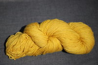 Deep Gold Weld Yellow Worsted Weight Naturally Dyed Wool Knitting or Crochet Yarn