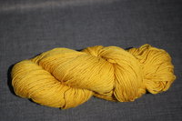 Deep Gold Weld Yellow Worsted Weight Naturally Dyed Wool Knitting or Crochet Yarn
