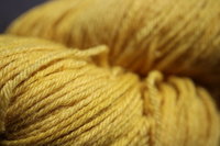 Deep Gold Weld Yellow Worsted Weight Naturally Dyed Wool Knitting or Crochet Yarn