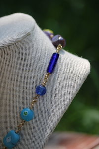 Gemstone and Glass Rainbow PRIDE Necklace