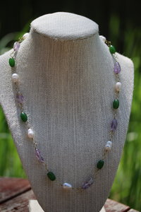 Genderqueer Pride x Ancient Roman Gemstone Necklace