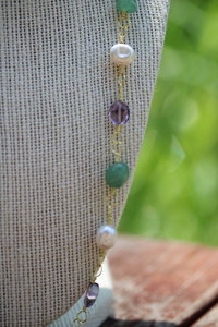 Gemstone GENDERQUEER Pride Necklace v 1.0
