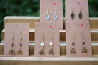 River of the Moon Pearl & Lunula Crescent Moon Earrings