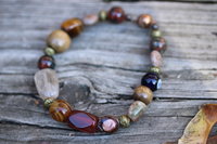 Grounded & Determined Multi Gem Bracelet or Anklet