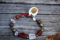 Grounded in Fire Multi Gem Bracelet or Anklet