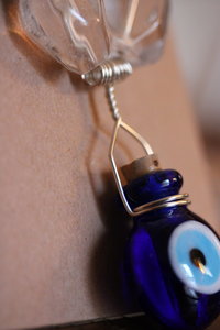Mental Protection Evil Eye Charm Bottle Pendant
