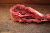 Pink Cochineal Dyed Wool Thread for Weaving and Embroidery