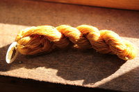 Gold Wool Thread/Yarn, Dyed with Onion Skins, for Embroidery, Tapestry, Lucet, Tablet Weaving, Etc