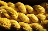 Yellow Plant Dyed (Weld) Wool Thread/Yarn for Embroidery, Tapestry, Lucet, Tablet Weaving, Etc