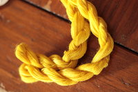 Bright Yellow Fine Wool Thread/Yarn Dyed with Persian Berries