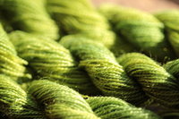 Bright Green Plant Dyed Wool Thread/Yarn for Embroidery, Tapestry, Lucet, Tablet Weaving, Etc