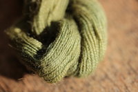 Olive Green Plant Dyed Wool Thread/Yarn for Embroidery, Tapestry, Lucet, Tablet Weaving, Etc