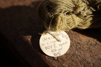 Light Olive Green Plant Dyed Wool Thread/Yarn for Embroidery, Tapestry, Lucet, Tablet Weaving, Etc