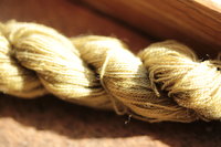 Light Olive Green Plant Dyed Wool Thread/Yarn for Embroidery, Tapestry, Lucet, Tablet Weaving, Etc