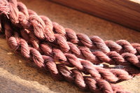 Chocolate Purple Plant Dyed Wool Thread : Wild Foraged Color