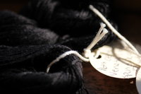 16th Cent. BLACK Silk Plant Dyed Embroidery Thread for Blackwork and Voided Work