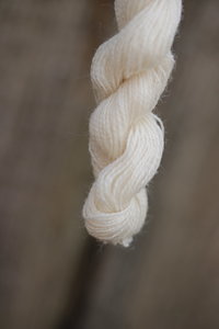 Undyed Natural Ivory White Wool Thread