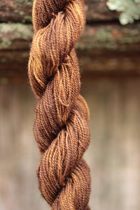 Variegated Brown Walnut Dyed Wool Thread for Embroidery, Tablet & Tapestry Weaving, Braiding, Etc