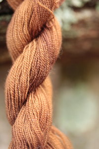 Variegated Brown Walnut Dyed Wool Thread for Embroidery, Tablet & Tapestry Weaving, Braiding, Etc