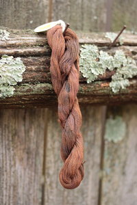 Variegated Rust/Purple/Chocolate Plant Dyed Wool Thread 