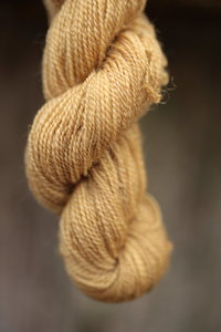 Blonde Mushroom Dyed Wool Thread Yellow-Beige