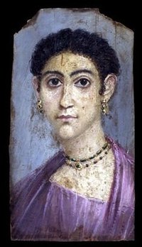 Imperial Roman Emerald Green Aventurine Beaded Chain Necklace Portrait Interpretation Reproduction Available in Multiple Sizes