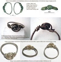 Gold or Silver Tone Anglo Saxon Reproduction Spiral Finger Ring Choice of Size and Metal Color Viking Age Dark Ages Medieval LARP SCA