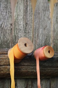Naturally Dyed Salmon Pink Silk Ribbon 13mm 1/2" Wide BTY Historical Color with Madder Root Viking Medieval Renaissance Roman Colonial