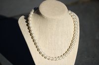 Glass Pearl Necklace Inspired by Roman Byzantine Medieval Renaissance Jewels for Personal Adornment Historical SCA LARP Fidget Stim Jewelry