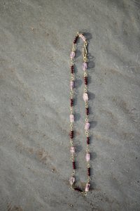Ancient Imperial Roman Amethyst and Garnet Necklace Byzantine Style