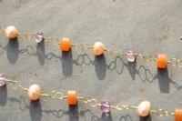 Ancient Roman Multi Gemstone Necklace with Amethyst, Carnelian, Pearls - Be a Byzantine Queen, Modern Maven, or Subtle Witch