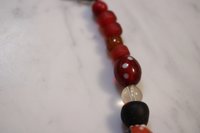 Viking Treasure Festoon Inspired Statement Necklace and Lampwork and Recycled Glass - Norse SCA Medieval LARP