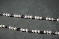 Pearl & Amethyst Necklace Inspired by Roman Byzantine Medieval Renaissance Jewels for Personal Adornment Historical Interpretation SCA LARP