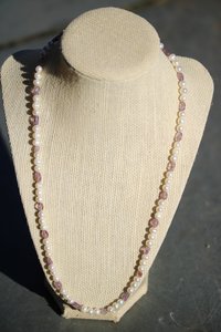 Pearl & Amethyst Necklace Inspired by Roman Byzantine Medieval Renaissance Jewels for Personal Adornment Historical Interpretation SCA LARP