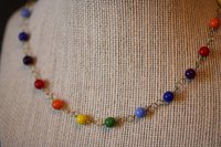 LGBT+ QUEER PRIDE Colors Necklace with Glass Beads