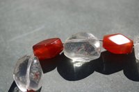 Reproduction Viking Age Festoon with Faceted Carnelian and Rock Crystal (Quartz) Copied from Norse Artifacts SCA LARP Living History