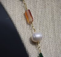 Rainbow of Gems Imperial Roman to Early Byzantine Multi-Gem Necklace Reenactment Ancient Living History SCA Witchy Vibes Metaphysical